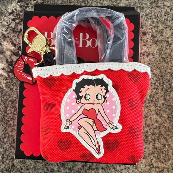 Whatever! Handbags - Whatever! Makes You Happy Betty Boop Mini Tote Bag Keychain